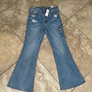 American eagle super hi-rise flare size 6 short 28W super high rise